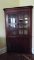 Cherry corner curio cabinet