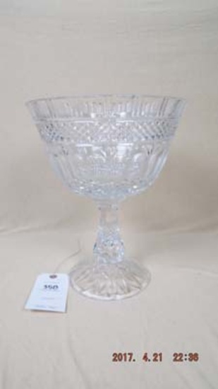 Glass bowl on pedestal