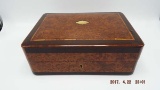 Wood with mother of pearl inlay travel desk with