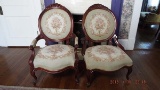 Pair of chairs - gentleman’s and lady’s