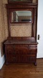 Marble top washstand with 3 drawers