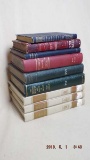 Group of 9 vintage books for display, French and