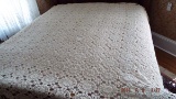Handmade crochet bedspread