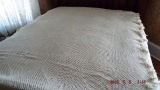 Handmade crochet bedspread