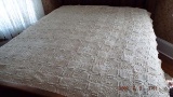 Handmade crochet bedspread