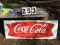 Coca-Cola metal sign w/ flange, 24