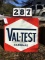 Val-Test Hardware sign, metal, red/white/blue, 29 1/2