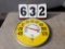 Airquide Thermometer, yellow and white with red hand, 18