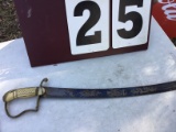 Cavalry type sword - appears to be old, 33