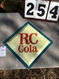 R.C. Cola metal raised sign, approx. 17