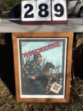 Winchester Duck Hunter poster w/ frame in glass, From P186DK3-81, 21 1/4