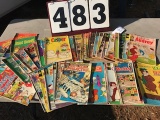 Bag of comic books, Dennis the Menace, Bugs Bunny, Casper, Yogi Bear