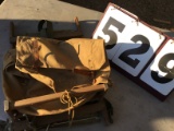 Boy Scouts of America Troop #19 back pack, canvas & wood w/ Boy Scout seal, in good shape