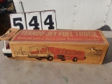 Texaco Jet Fuel Tanker (excellent condition), red and white, metal, by Park; in original box