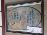 Framed Advertisement for Coca Cola 
