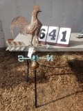 Copper Rooster Weather Vane with directional arrow, 52