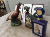 Group of 3 decanters; Wild Turkey, Lord Calvert, JW Dant (American Legion 50th Anniversary)