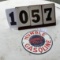 Humble Gasoline metal sign w/ grommets, approx. 11 3/4
