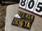 1 1965 NC license plate; 1 1955 NC license plate