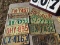 Group of 10 license plates, 70's & 80's, NC