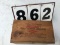 Wooden box stamped/painted Western World Champion Ammo on all 4 sides, approx. 8