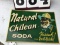Natural Chilean Soda metal double-sided advertising sign, approx. 21 1/2