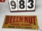 Beech-Nut chewing tobacco metal sign, approx. 9