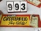 Chesterfield Cigarette metal-stamped sign, approx. 12