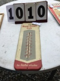Royal Crown Cola metal thermometer, approx. 10