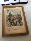 Buffalo Bill & Dark Desperd, #470, framed w/ glass, approx. 13 1/2