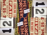 Pair of Jack Kochman's World Champion Hell Drivers NC State Fair posters, approx. 14