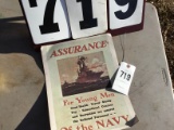 1974 Navy recruitment sign, card stock, 11
