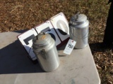 Two aluminum Essex pails, 4 quart