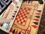 Carrom game board w/ box, Model #125, 28
