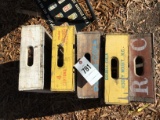 Group of 5 wood soda crates, RC, Pepsi, Double Cola, 7UP