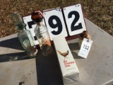 Group w/ old Fitzgerald prime bottles & Platte Valley Whiskey