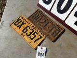 2 1964 NC license plates
