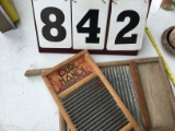 Pair of washboards, (1) 8 1/2