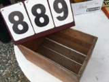 Wooden box, Piedmont Brand of Virginia, approx. 19 1/2
