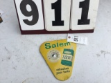 Salem metal thermometer, approx. 9