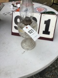Oil lamp, clear, approx. 11