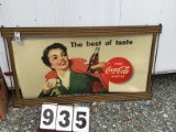 Coca-Cola posterboard sign, approx. 62