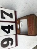 Dr. Pepper wood 6-pack soda crate, painted on all 4 sides, approx. 10
