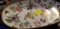 Centerpiece, floral and butterfly design large platter