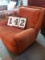 Burnt Orange Corduroy Swivel Chair- 33