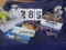 Box Lot--Miscellaneous items (can crusher, pottery items, Moon Art hanging, serving tray, etc.