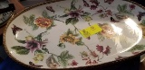 Centerpiece, floral and butterfly design large platter