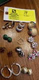 Group of Costume Jewelry:  Group of earrings (11 pcs)