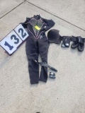 Size 7/8, Ladies Seaquest Dive suit with gloves, Footies, and hood