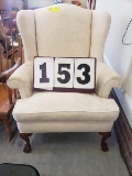 Windsor upholstered beige chair 33